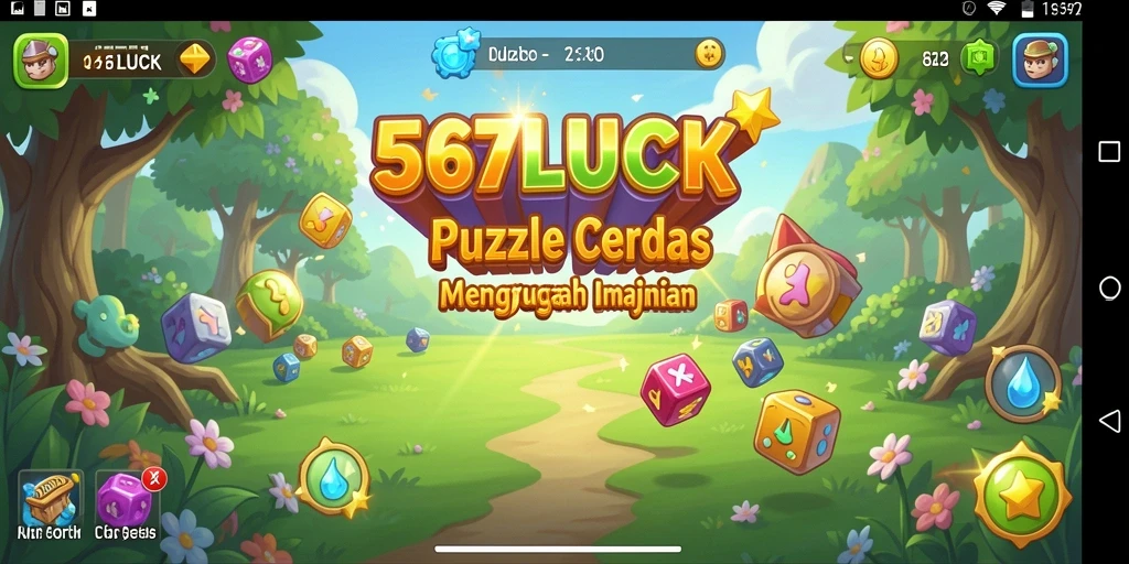 Screenshot gameplay 567LUCK yang menunjukkan tantangan puzzle.