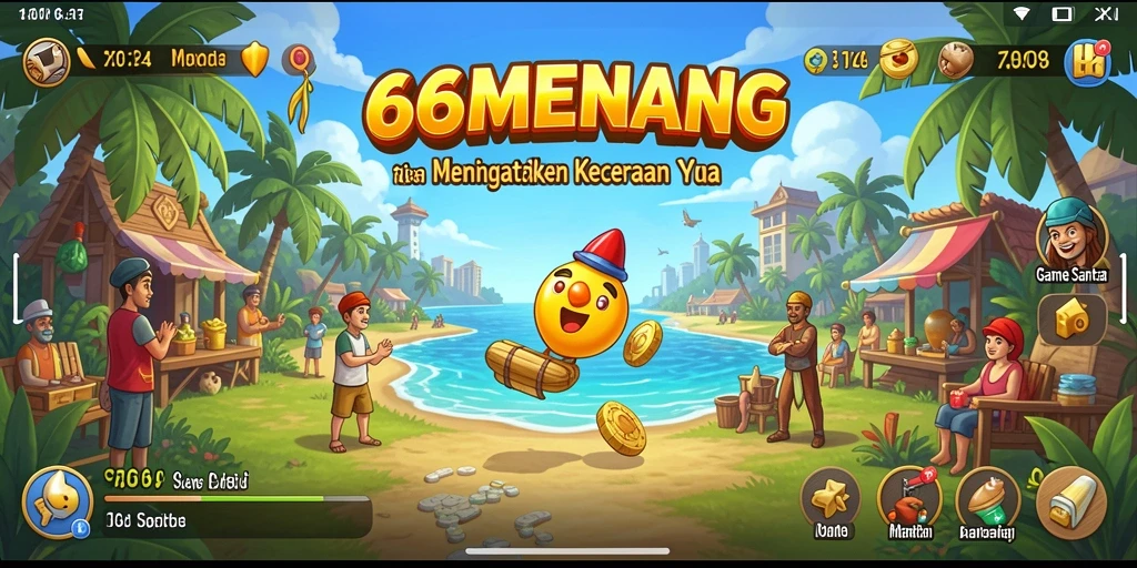 Tangkapan layar gameplay 66MENANG yang seru dan ceria.
