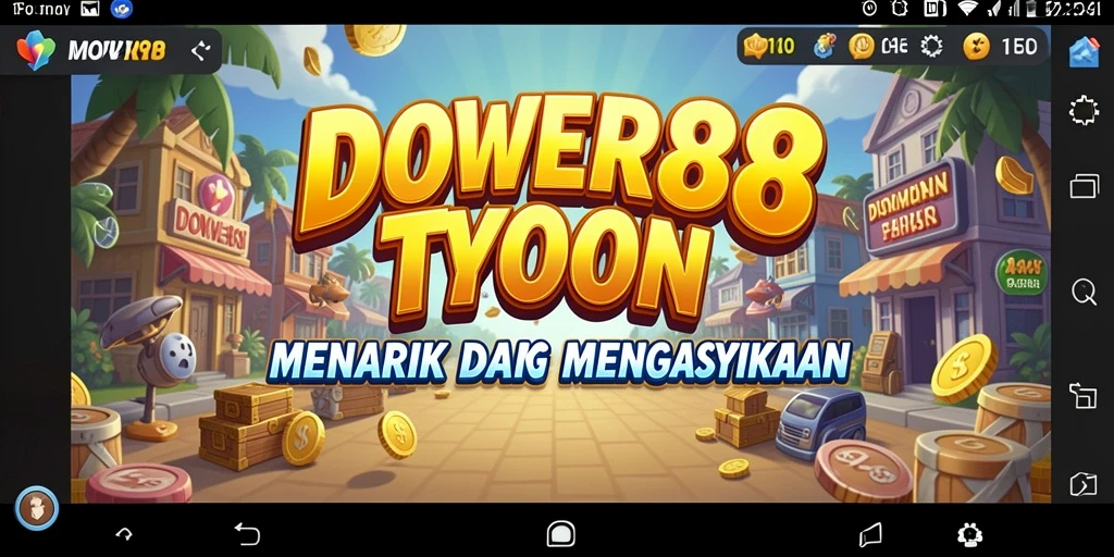 Tampilan permainan DOWER88 yang menampilkan berbagai tantangan Tycoon.