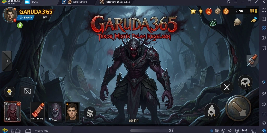 Gameplay menakutkan di dalam kegelapan yang menegangkan.