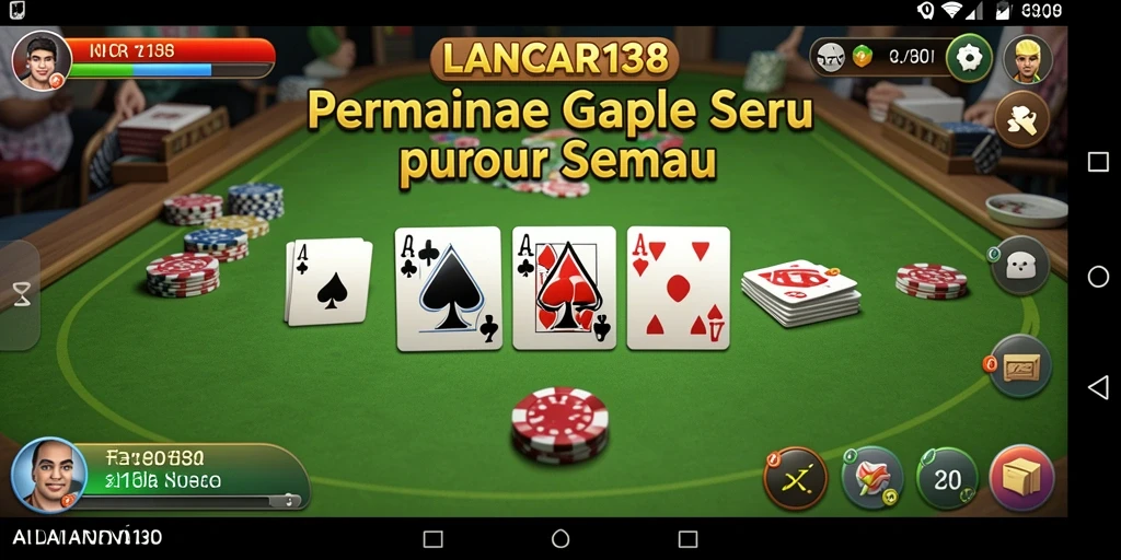Tampilan gameplay Gaple yang menarik di LANCAR138.