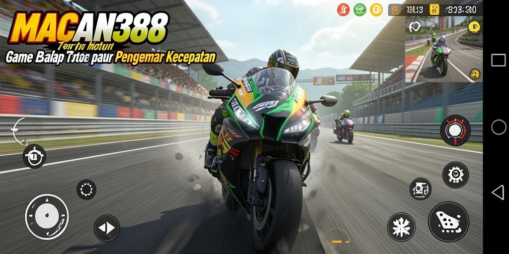 Gameplay seru balapan motor di MACAN388.